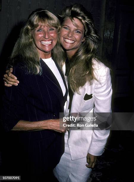 Christie Brinkley and Mother Marge Brinkley during Christie Brinkley Announces Launch of Her Sportswear & Swimwear Collection - August 30, 1983 at...