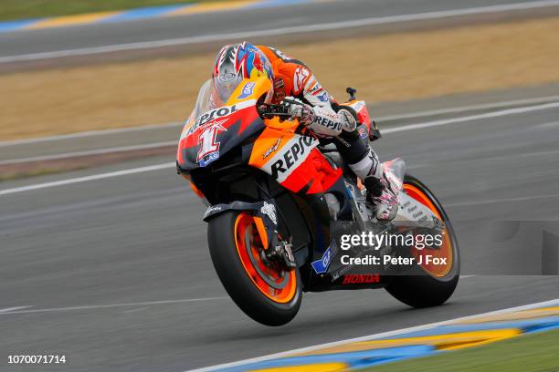 Nicky Hayden of Honda and USA during the MotoGP race at the LeMans Circuit on May 21, 2007 in France