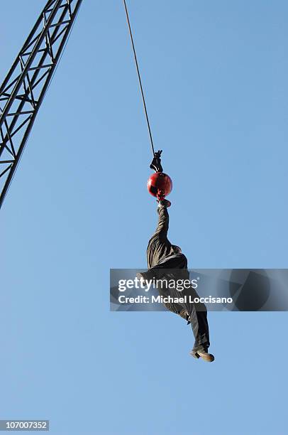 David Blaine during David Blaine's Target Thanksgiving Challenge Kickoff Benefitting The Salvation Army - November 17, 2006 at A Parking Lot Near...