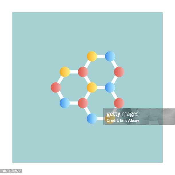 nanotechnology icon - graphene lab stock illustrations