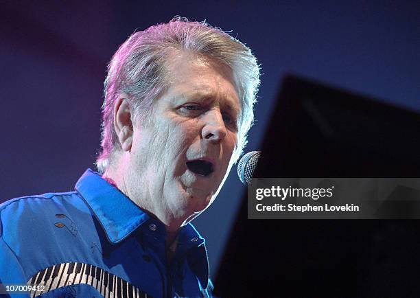 Brian Wilson during Brian Wilson's "Pet Sounds" 40th Anniversary Celebration and Final Performance in its Entirety at Beacon Theatre in New York...