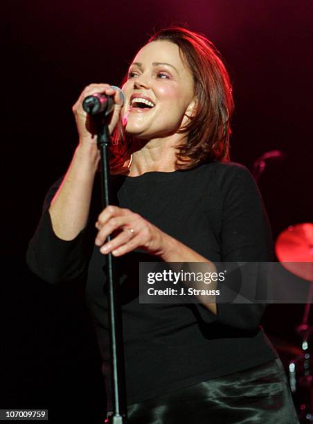 Belinda Carlisle of the Go-Go's during The Go-Go's and Morningwood Perform Live at the Greek Theater - July 14, 2006 at Greek Theatre in Los Angeles,...