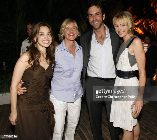 Gina Philips, Ellen DeGeneres, Bruce Richman and Portia de Rossi **EXCLUSIVE**