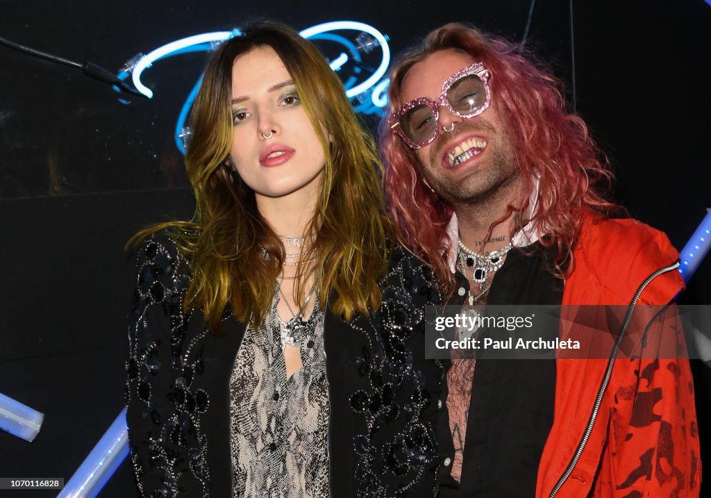 Thorne Rapper Actress Bella Thorne and her Boyfriend Rapper Mod Sun attend Tyga's ...