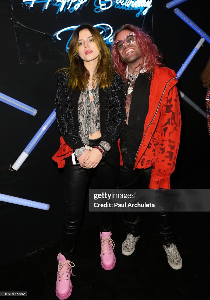 Thorne Rapper Actress Bella Thorne and her Boyfriend Rapper Mod Sun attend Tyga's ...