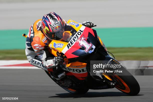 Nicky Hayden of Honda and USA during the MotoGP race at the Istanbul Circuit on April 22, 2007 in Turkey