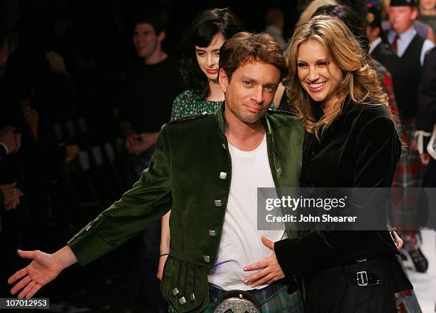 Chris Kattan and Sunshine Tutt during Johnnie Walker Presents "Dressed to Kilt" - Runway Show at Smashbox Studios in Los Angeles, California, United...