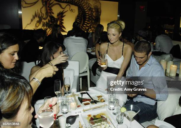 Jeniffer Goldman, Jessica Meisels, Paris Hilton and Stavros Niarchos