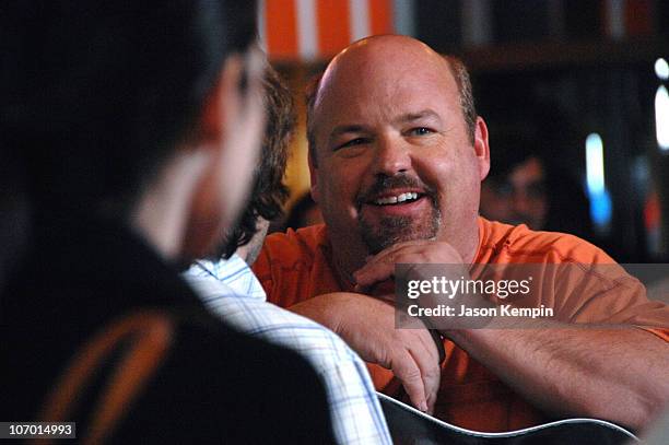 Kyle Gass of Tenacious D during MTV Taping With Jack Black and Kyle Gass of Tenacious D at Junior's Restaurant - October 17, 2006 at Junior's...