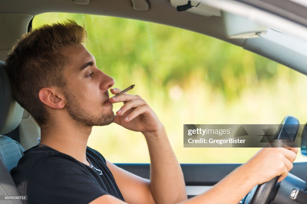 Man with marijuana in car