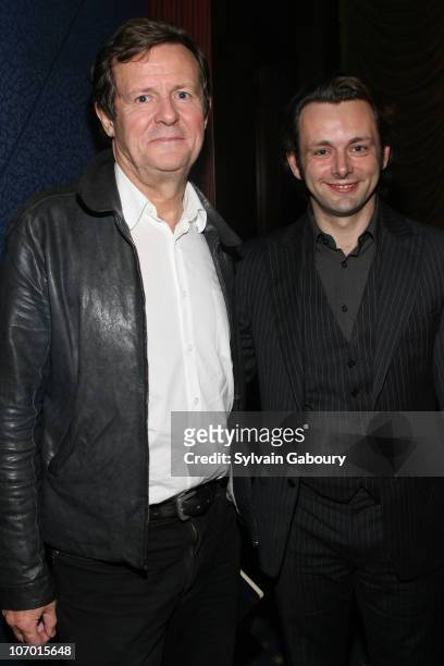 David Hare and Michael Sheen during Miramax Hosts a Private Reception and Screening of "The Queen" - October 18, 2006 at Dolby Screening Room at 1350...