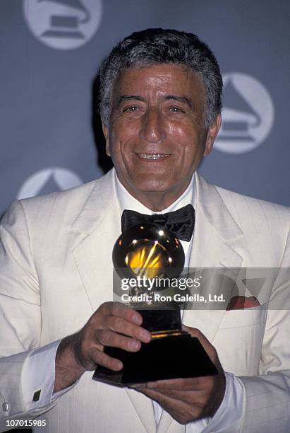 Tony Bennett during The 35th Annual GRAMMY Awards at Shrine Auditorium in Los Angeles, California, United States.