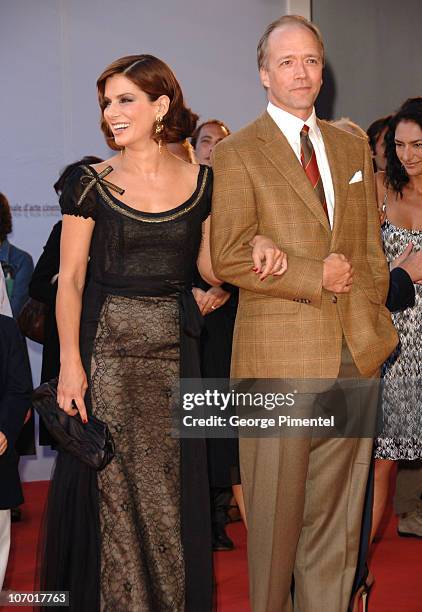 Sandra Bullock and Douglas McGarth, director during The 63rd International Venice Film Festival - "Infamous" Premiere - Arrivals at Palazzo Del...