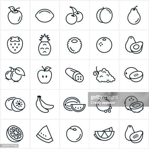 frucht-symbole - gurke stock-grafiken, -clipart, -cartoons und -symbole