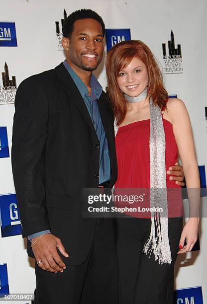 Lawrence Saint-Victor and Mandy Bruno during New York Women in Film and Television's 26th Annual Muse Awards for Outstanding Vision & Achievement at...