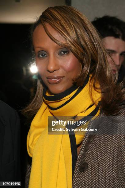 Iman during "Children Of Men" New York Screening - After Party Hosted by The Cinema Society and GQ - Inside Arrivals at The Soho Grand Penthouse at...