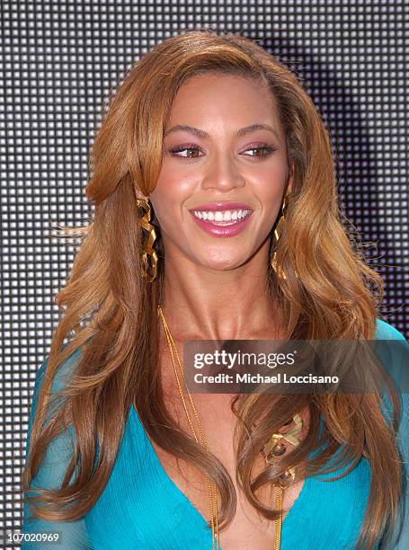 Beyonce during 2006 MTV Video Music Awards - Nomination Announcement at Top of the Rock at Rockefeller Center in New York City, New York, United...