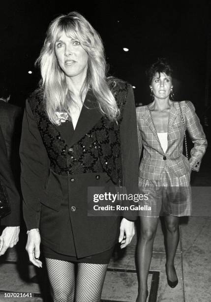 Alana Hamilton Stewart and Tina Sinatra during Alana Hamilton Stewart and Tina Sinatra at Nicky Blair's Restaurant in Hollywood - April 9, 1988 at...