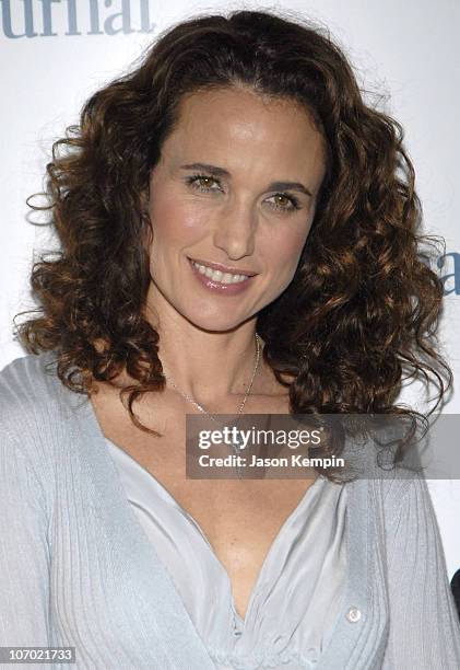 Andie MacDowell during First Annual Ladies' Home Journal Health Breakthrough Awards - August 2, 2006 at The Roosevelt Hotel in New York City, New...