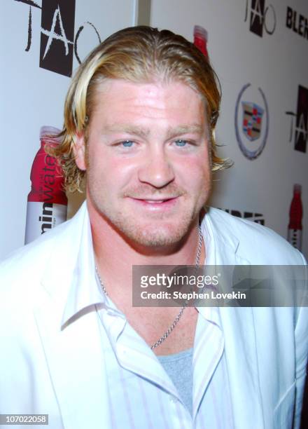 Jeremy Shockey during 2006 MTV Video Music Awards - Blender/Vitaminwater VMA After Party - Arrivals at Tao in New York City, New York, United States.