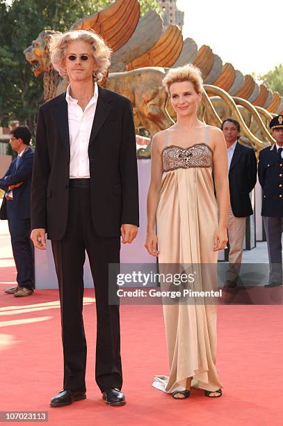 Santiago Amigorena, director and Juliette Binoche during The 63rd International Venice Film Festival - "Quelques Jours En Septembre" Premiere at...