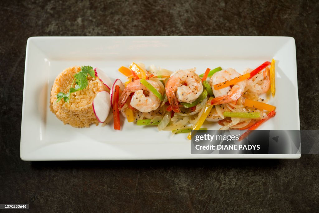 Beef Nachos, Beef Wellington, Chicken marsala, Chicken Mole, Clam Chowder, Pasta Alfredo with Shrimp, and Shrimp Fajitas