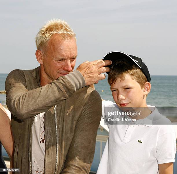 Sting and Giacomo Sumner during The 63rd International Venice Film Festival - "Guide to Recognizing Your Saints" Lunch at Nikki Beach in Venice Lido,...