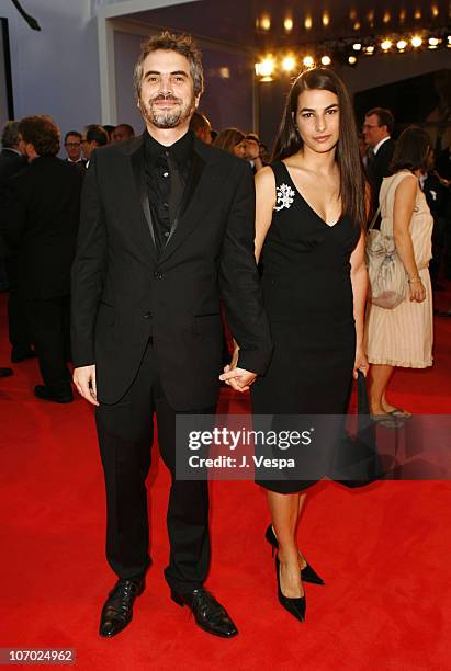 Alfonso Cuaron, director and Annalisa Bugliani during The 63rd International Venice Film Festival - "Children of Men" Premiere - Red Carpet and...