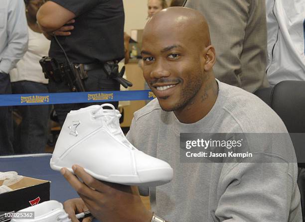 Stephon Marbury during Stephon Marbury In-Store Appearance For His "Starbury" Clothing And Apparel - August 17, 2006 at Steve & Barry's in New York...