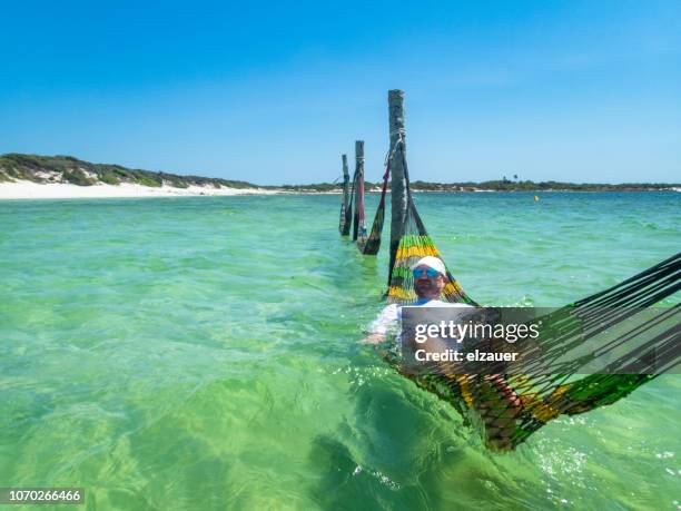 a lagoon in jericoacoara - jericoacoara beach stock pictures, royalty-free photos & images