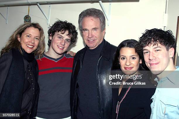 Annette Bening, Jonathan Groff, Warren Beatty, Lea Michele and John Gallagher Jr *EXCLUSIVE*