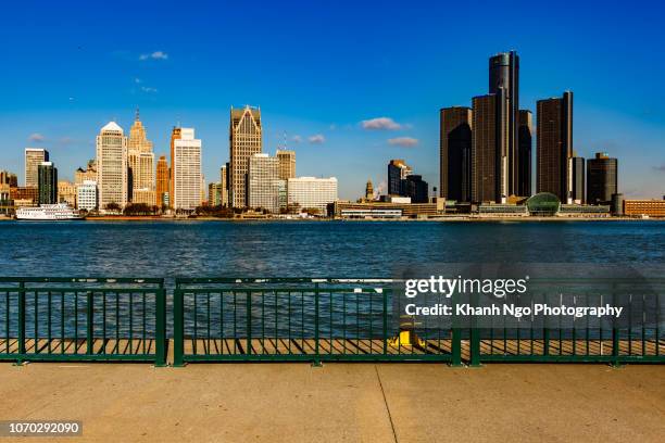 riverfront, windsor, ontario, canada - windsor canada stock pictures, royalty-free photos & images