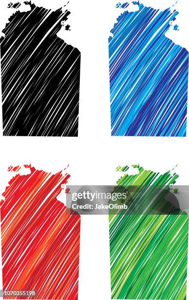 northern territory scribble - darwin stock illustrations