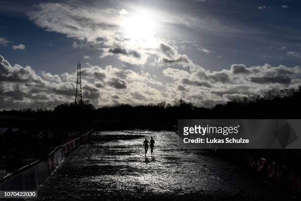 Athletes compete during the Women's race of the SPAR European Cross Country Championships on December 9, 2018 in Tilburg, Netherlands.