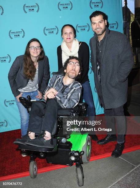 Gabriel Carnick, Michael Carnic, Melissa Harkness and Mig Feliciano arrive for the 2018 Santa Monica International Film Festival Award Show held at...