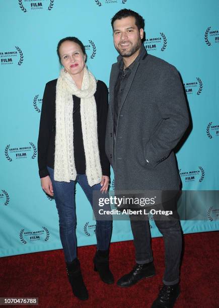 Melissa Harkness and Mig Feliciano attend the 2018 Santa Monica International Film Festival Award Show held at 1212 Santa Monica at 3rd St Promenade...