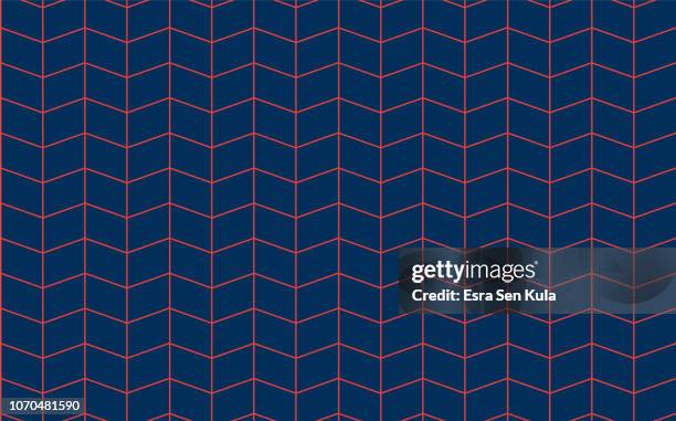 retro coloured seamless line pattern - weaver stock illustrations