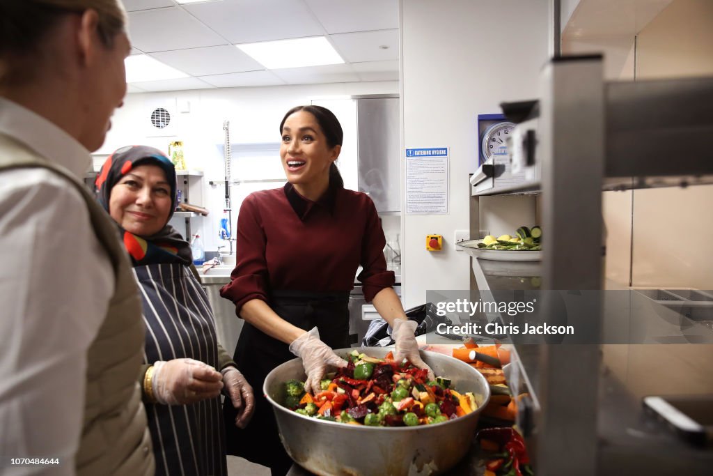 The Duchess Of Sussex Visits The Hubb Community Kitchen