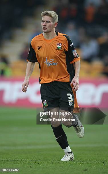 Jordan Parkes of Barnet in action during the npower League Two match between Barnet and Northampton Town at Underhill Stadium on November 20, 2010 in...