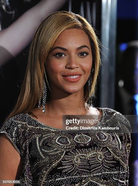 Singer Beyonce Knowles attends a screening of "I AM...World Tour" at the School of Visual Arts Theater on November 21, 2010 in New York City.