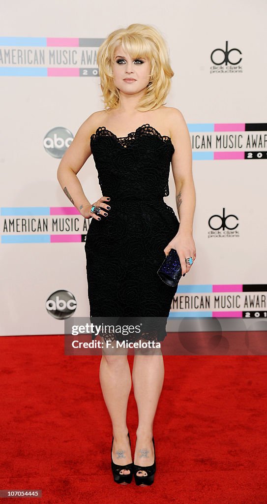 TV personality Kelly Osbourne attends the 2010 American Music Awards ...