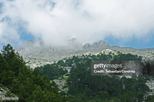 olymus, the highest mountain of greece,travel - olympus stock pictures, royalty-free photos & images