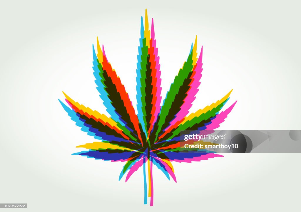 Cannabis eller Marijuana blad