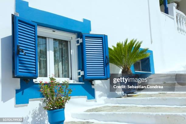 Greek Windows Railing Greek Window Photos and Premium High Res Pictures - Getty Images