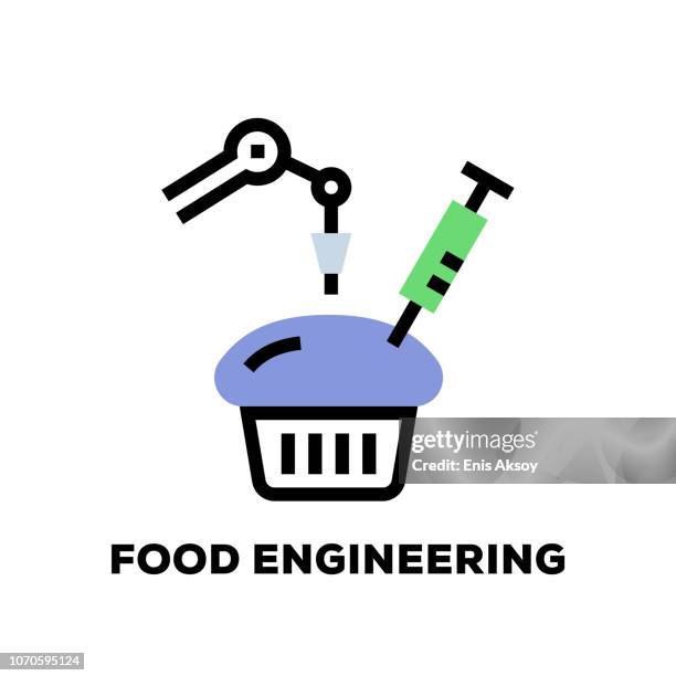 food engineering line icon - making doctors appointment stock illustrations