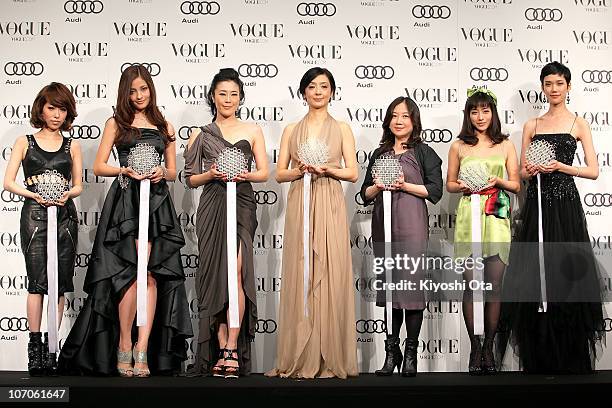 Singer Miliyah Kato, actress and model Meisa Kuroki, actress Shinobu Terajima, actress Tamiyo Kusakari, cartoonist Eriko Saibara, actress Satomi...