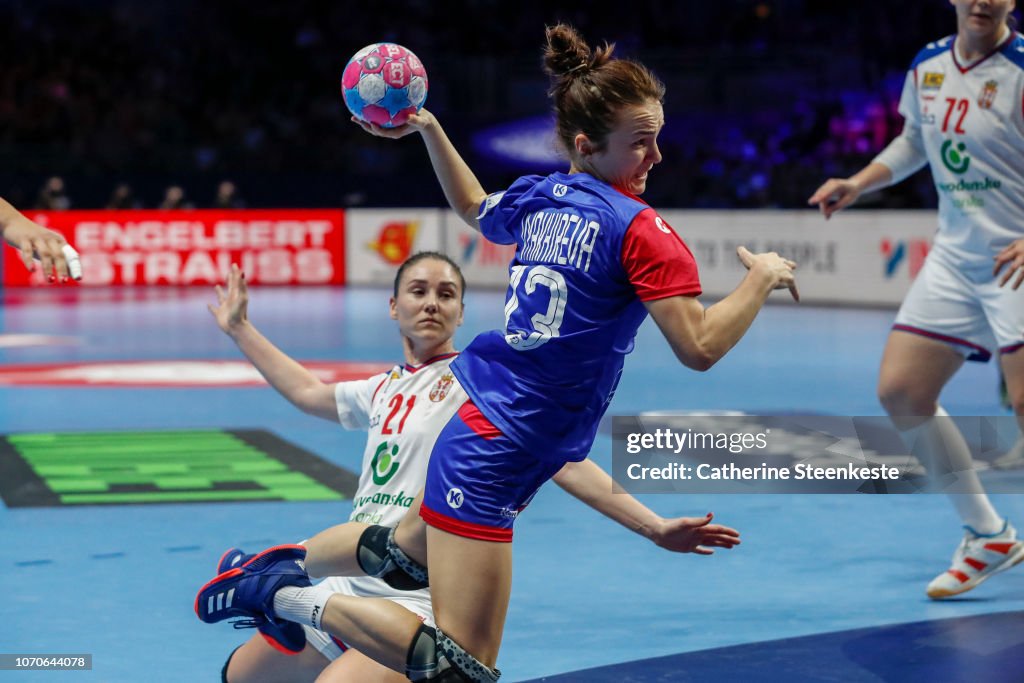 Serbia v Russia - EHF Women's Euro 2018
