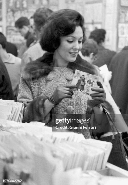 Spanish actress Paquita Rico celebrating the Christmas Madrid, Spain. .