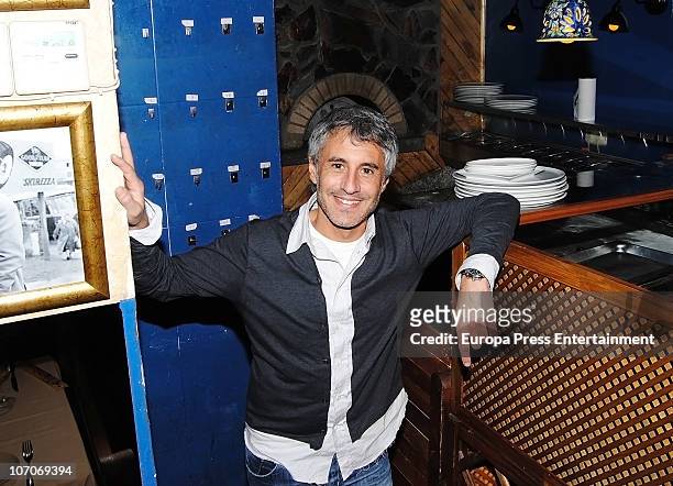 Singer Sergio Dalma launchs his new record 'Via Dalmata' at Puccinela Restaurant on November 19, 2010 in Madrid, Spain.