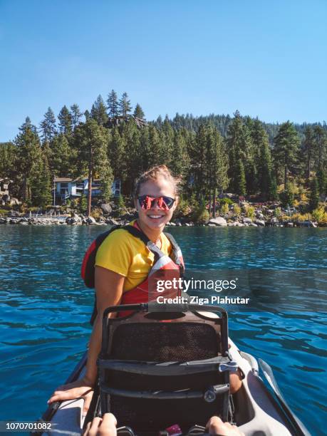 smile it's adventure time - lake tahoe - lake tahoe stock pictures, royalty-free photos & images